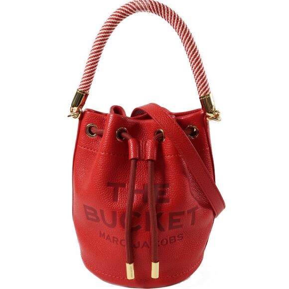 💎✨BEAUTIFUL✨💎Authentic MARC JACOBS Bucket Bag 2-Way Shoulder Bag Red - Picture 3 of 15